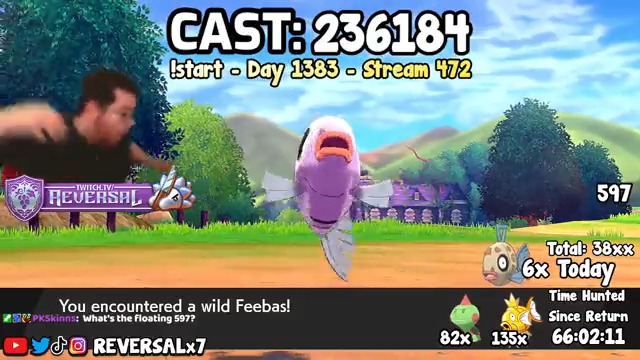 After 1,383 days of hunting for a Shiny Feedbas... it finally happened. The journey is finally over, I can't believe it.