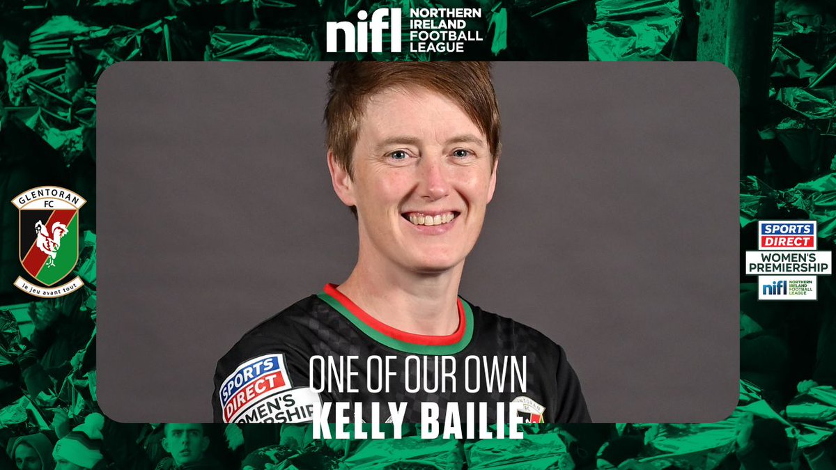 𝗢𝗡𝗘 𝗢𝗙 𝗢𝗨𝗥 𝗢𝗪𝗡 🏟️ Kelly Bailie 🤝 Glentoran Women A true legend of women's football 💚