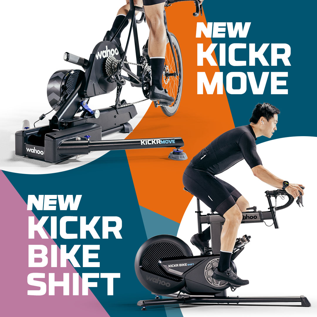 Introducing KICKR MOVE and KICKR BIKE SHIFT. Two new products mean two new ways to enjoy the most realistic, fun, and engaging indoor training experience with Wahoo 💥 Learn more: #RideYourRevolution