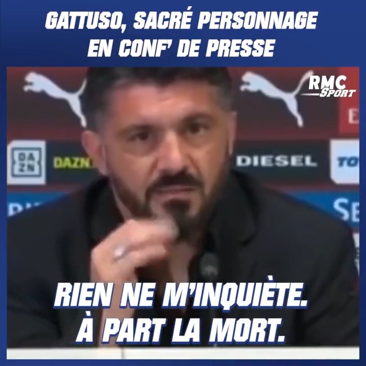 😂 Le Best-Of légendaire des conférences de presse façon Tony Montana de Gattuso. Rien que pour le divertissement, il faut absolument qu'il débarque en Ligue 1.