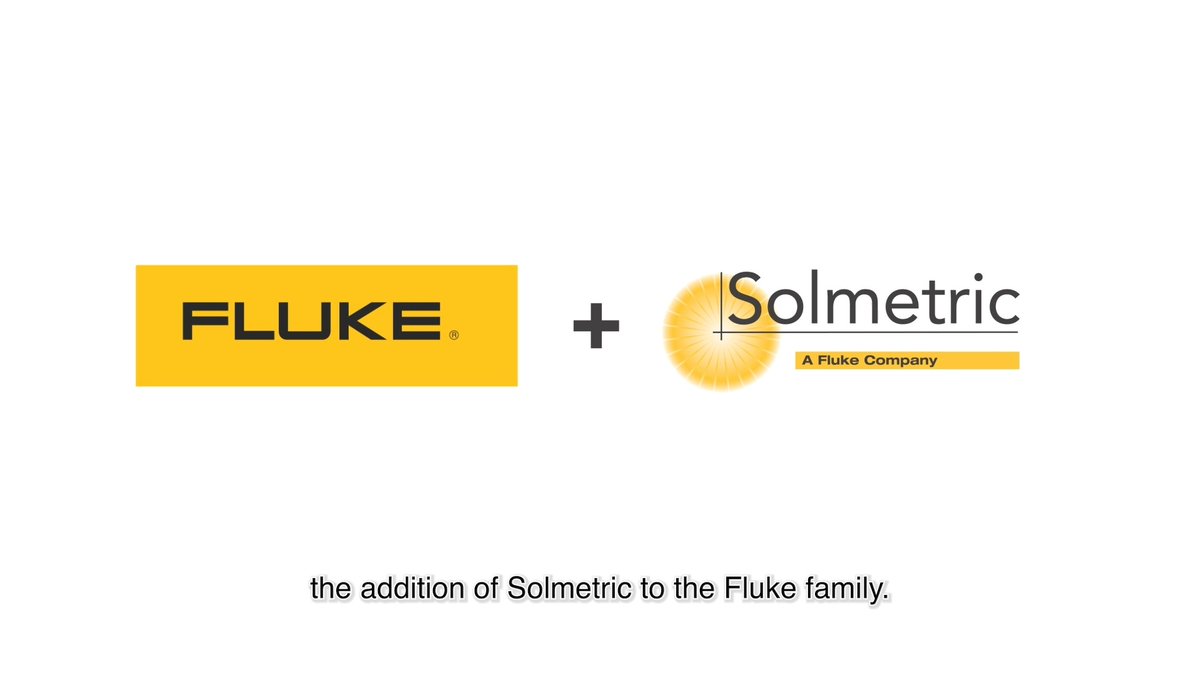 We’re proud to officially announce the addition of Solmetric to our Fluke family! Our capabilities in solar test and measurement just got a major boost, thanks to our newest colleagues and their impressive track record of innovation. #FlukeSolarTools #FlukeCorp #Solar #SolarTools