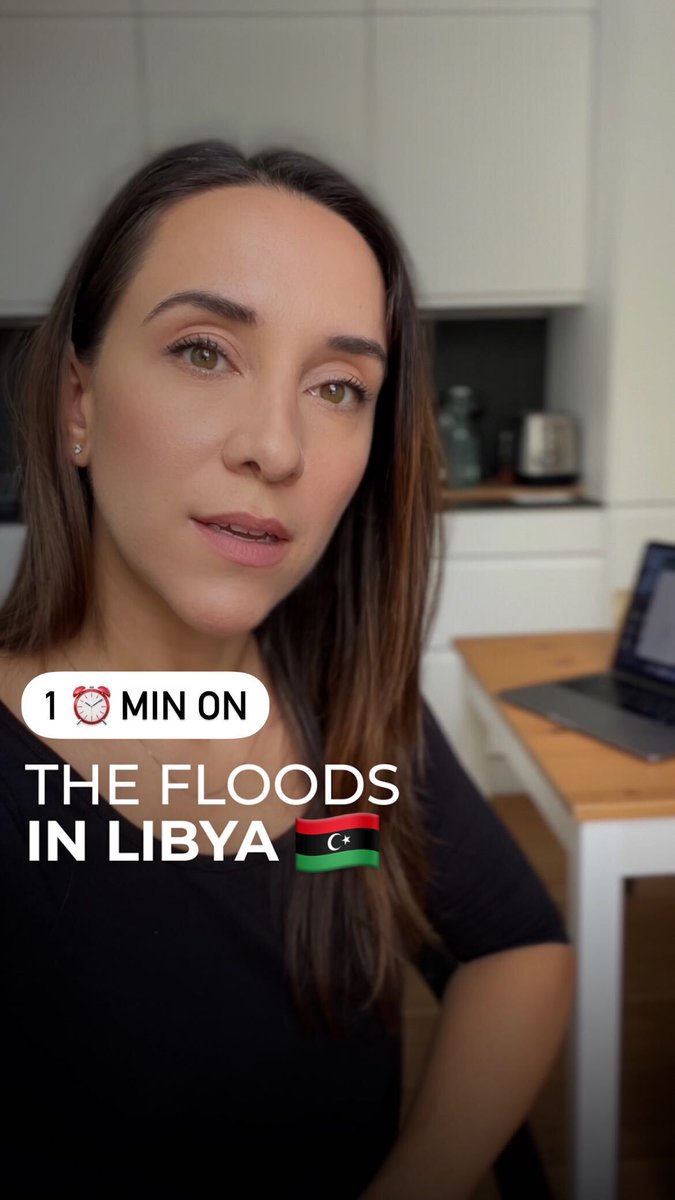 10,000 people are missing after severe floods in Libya. Sandra Gathmann explains the story in 1 minute ⤵️
