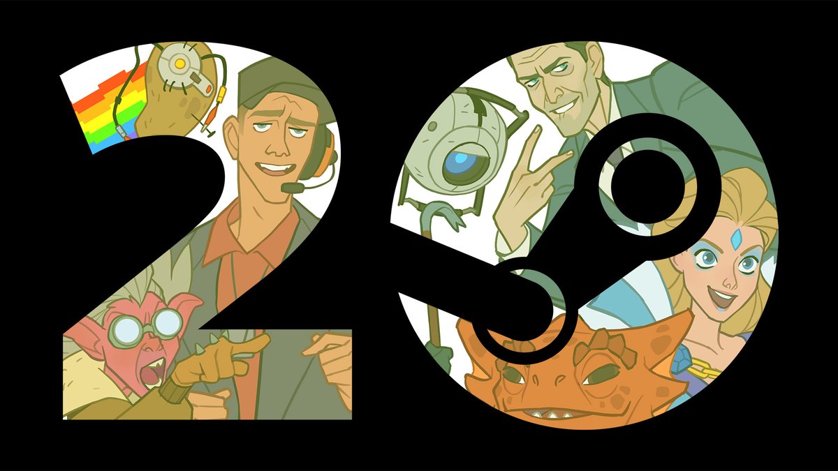 Happy 20th birthday to us! 🎂 And thank you to all of you - Steam would be nothing without you. In celebration, today we brought back the green, put together a little walk through memory lane, and have sticker gifts for all! Thank you again 💖