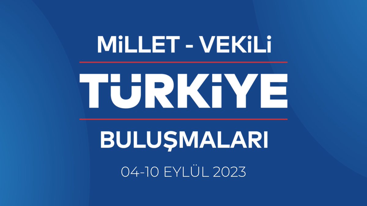 Milletvekillerimiz ülkemizin dört bir yanında milletimizle buluşmaya devam ediyor. Millet-Vekili Buluşmaları I 04-10 Eylül 2023 📍Afyonkarahisar, Adıyaman, Kocaeli, Burdur, Karaman, Hatay, Yalova, Isparta, Osmaniye