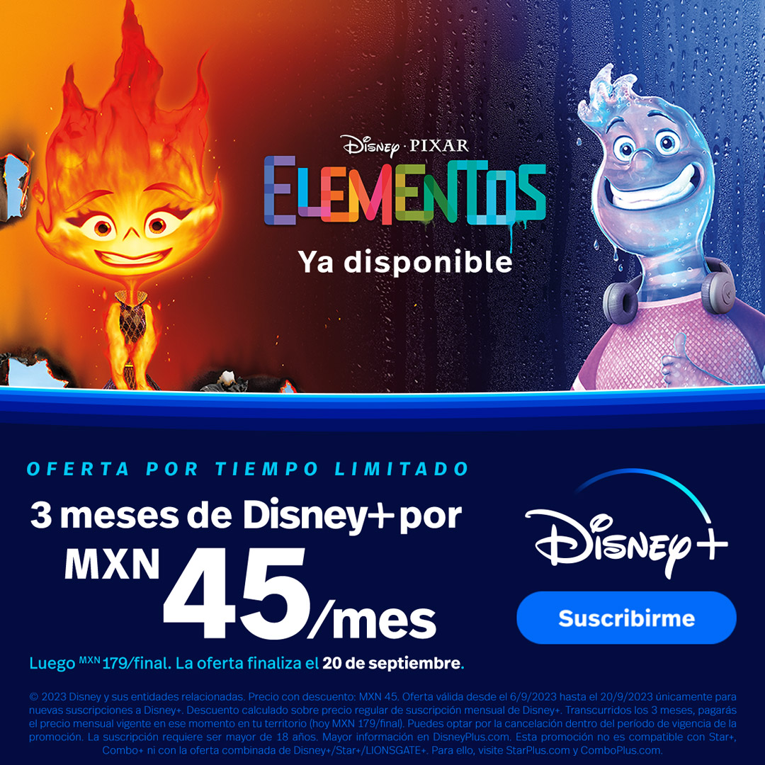 #Elementos llegó a tu casa con una oferta especial en #DisneyPlus: 3 meses a un precio increíble 🔥 #Elemental
