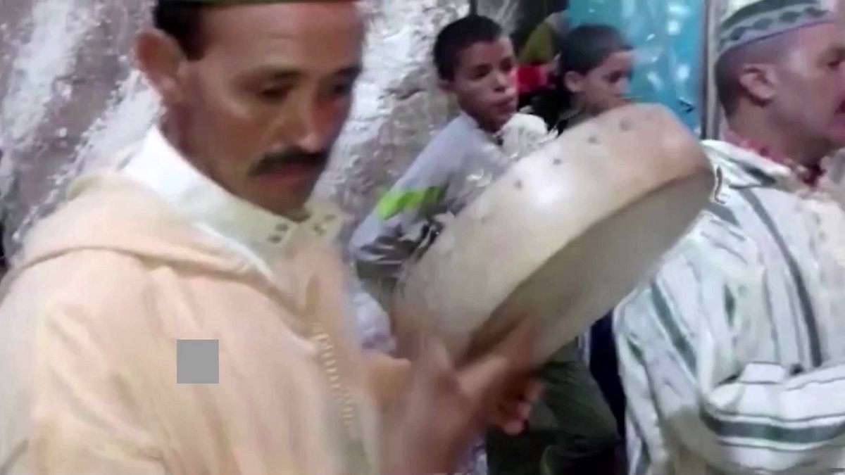 WARNING: GRAPHIC CONTENT Video shows the moment a deadly earthquake struck Morocco during a wedding celebration