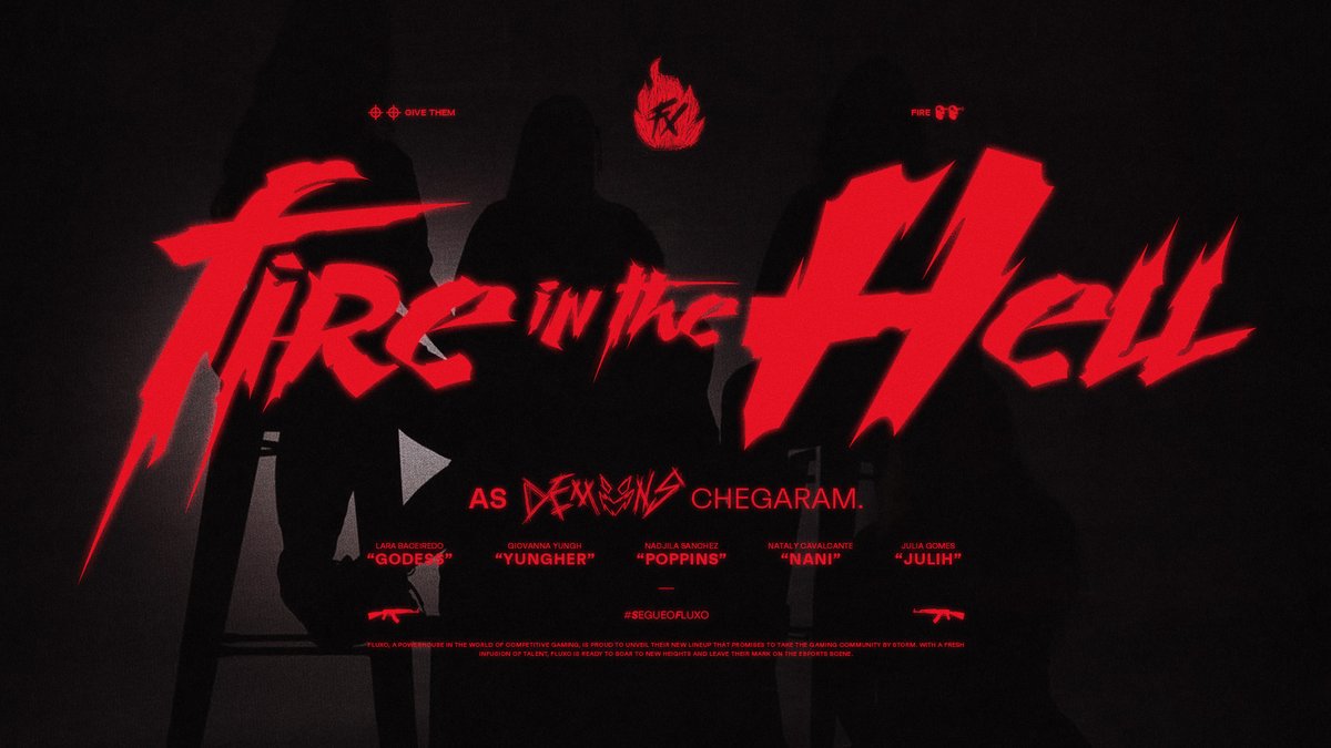 𝖆𝖘 𝖉𝖊𝖒𝖔𝖓𝖘 𝖈𝖍𝖊𝖌𝖆𝖗𝖆𝖒. Pra nós, significa força. Pros inimigos, seu maior pesadelo. DEMONS NO FLUXO
