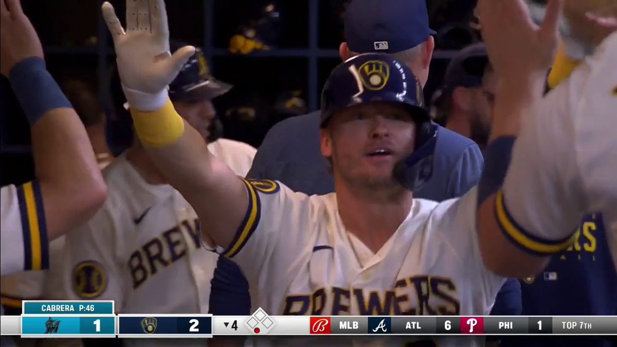 Josh Donaldson's first home run as a Brewer!
