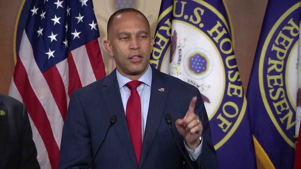 House Minority Leader Jeffries: "Republicans have launched an illegitimate impeachment inquiry that is a kangaroo court, fishing expedition and conspiracy theater rolled into one... There is not a shred of evidence that President Joe Biden has committed an impeachable offense."