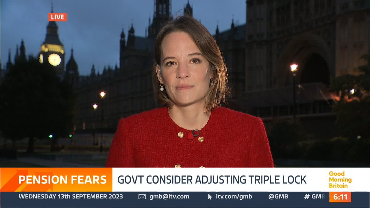 Twelve million people could receive a smaller increase in their state pension than expected next year, as ministers consider adjusting the “triple lock” to save more than six hundred million pounds.