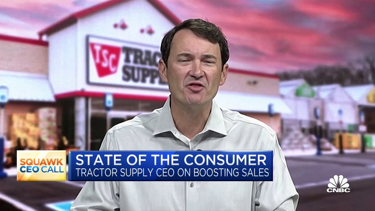 "A big part of our customer base is millennials," says $TSCO CEO Hal Lawton. "They're buying chopped wood. It might be year three or year four until they get a log splitter and a chainsaw as they grow into life out here."