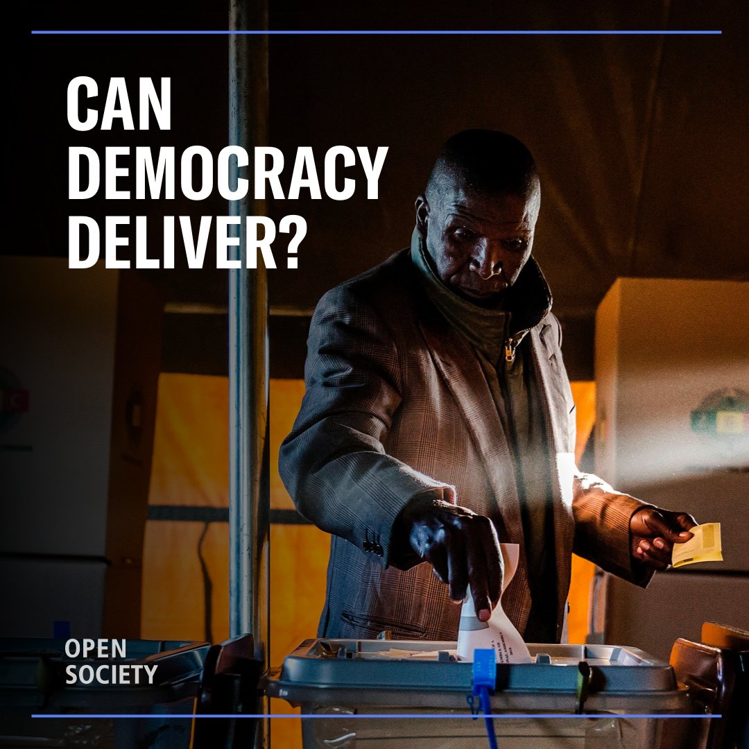 86% of people in 30 countries, representing most of the world’s population, want to live in a democracy— but people are concerned about democracy’s ability to improve their lives, says @OpenNatalie on the results of our #OpenSocietyBarometer poll: