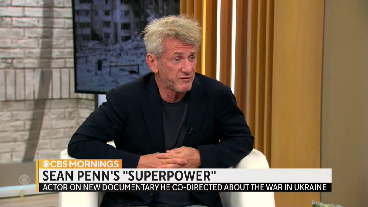 Sean Penn met with Pres. Volodymyr Zelenskyy on the day Russia invaded Ukraine. In a new Paramount+ documentary, Penn speaks with Zelenskyy about his resolve and defending democracy: “He was born for this.”
