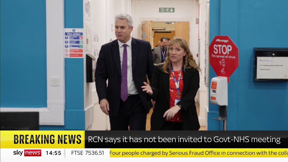 BREAKING: The Royal College of Nurses said that they weren't invited to today's health round table hosted by PM Rishi Sunak and Health Secretary Steve Barclay. The RCN said "it is not a good look for Rishi Sunak to be ignoring nurses again.” 📺 Sky 501
