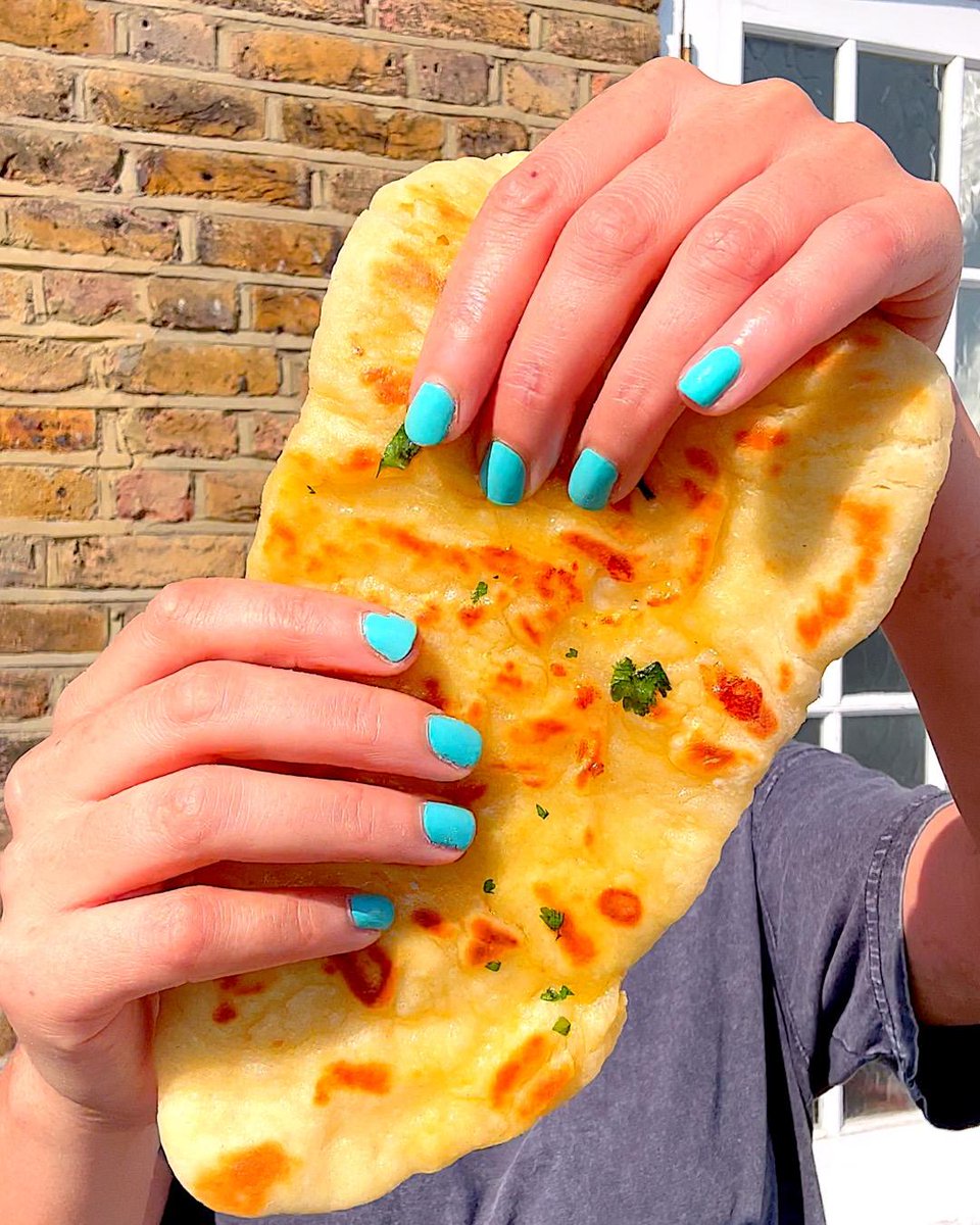 3 Ingredient Cheesy Naan