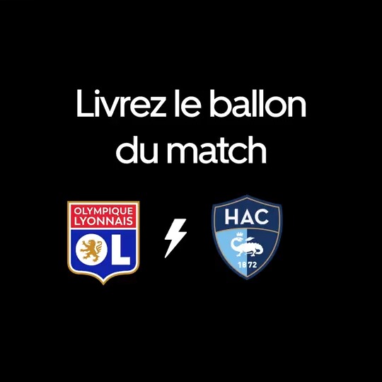 Vous rêvez d’être à la place de ces personnes qui ont livré le ballon du match au Groupama Stadium pour #OLHAC ? ⚽ Pour participer : - Repost &amp; Follow Uber Eats France et Olympique Lyonnais - Commente le post avec le #LivraisonduballonUberEats