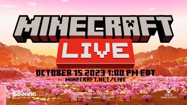 🎉#MinecraftLive is coming🎉 Tune in October 15 for all things Minecraft!