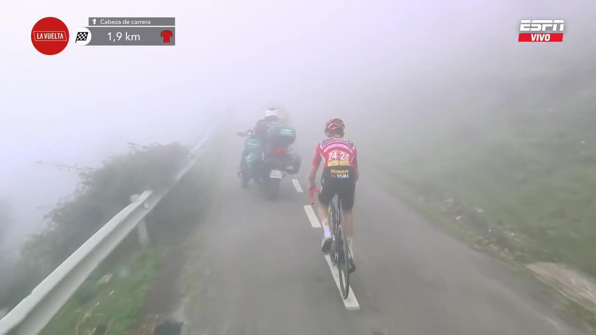 ¡VOLVIERON A ATACAR A SEPP #KUSS! Primoz #Roglic y Jonas #Vingegaard se fueron y dejaron atrás al líder de la carrera. ¿Opiniones? 👀⁉️ #ESPNEnStarPlus