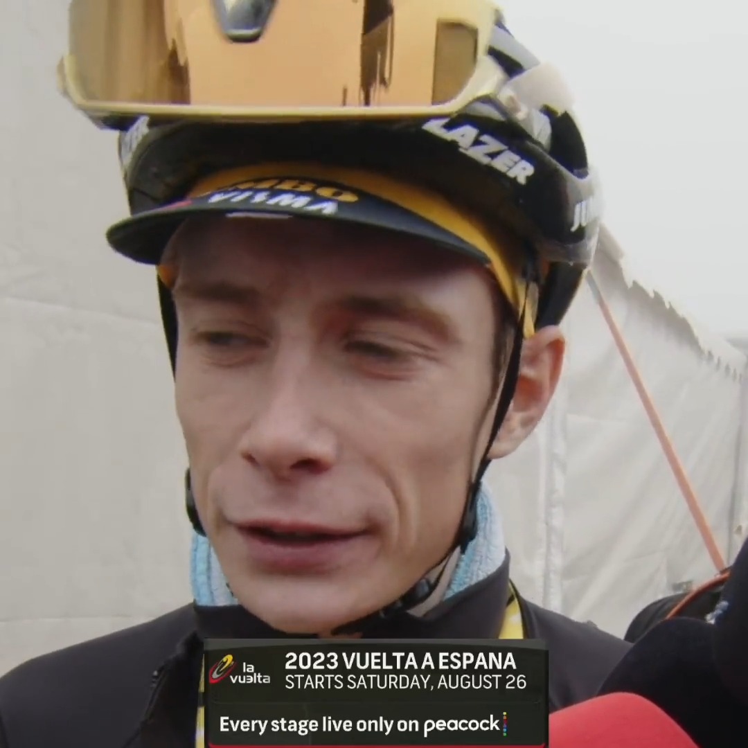 "To be honest, I actually hope that he [Sepp Kuss] will keep the jersey. I would love to see Sepp winning this Vuelta a Espana." - Jonas Vingegaard after stage 17 #LaVuelta23