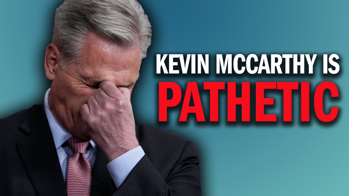 .Kevin McCarthy thinks he can use the Ethics Committee to pressure me. That will NEVER work.