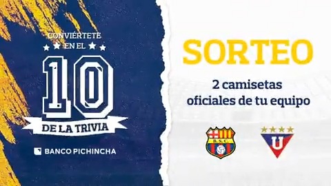 📢 Este es un llamado a los hinchas de BARCELONA S.C. y LDU Oficial ⚽ Si haces RT o Like, recibirás al instante una notificación para participar en #ElDiezDeLaTrivia. 💛 ✔️ Contesta correctamente las 4 preguntas y participa en el sorteo de camisetas de tu equipo. 👏