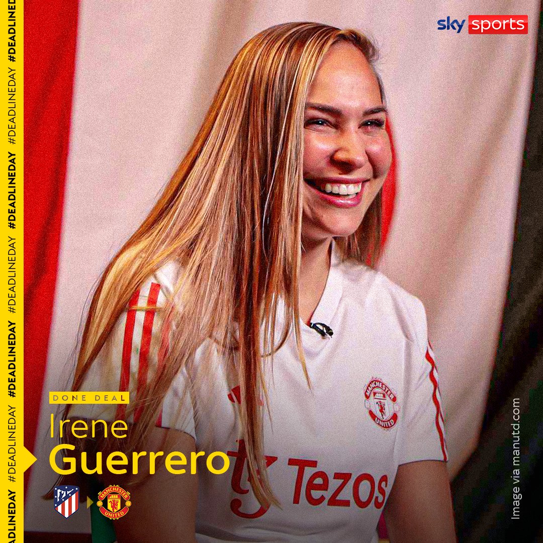 BREAKING: Manchester United have completed the signing of World Cup winner Irene Guerrero from Atletico Madrid 🔴✅