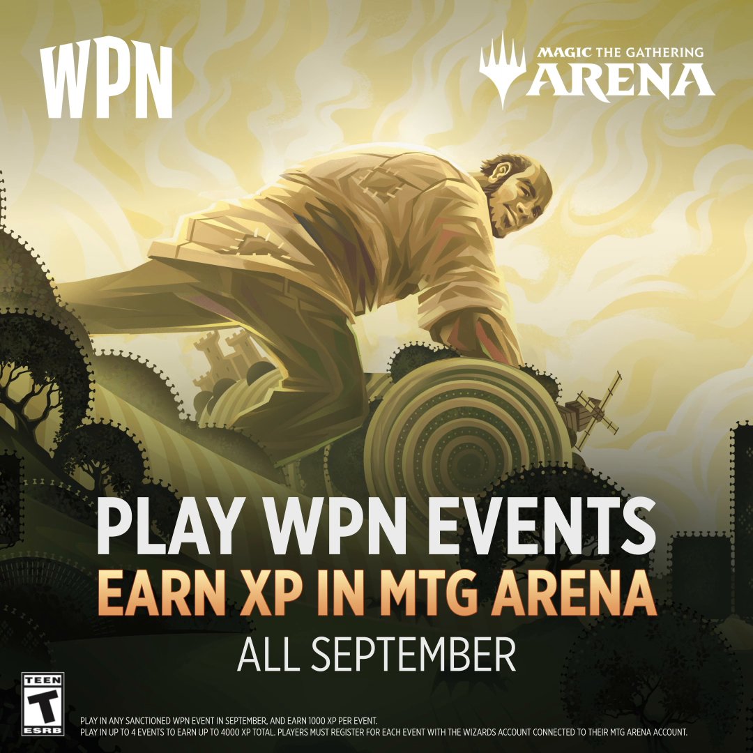 Are you attending an event at your local WPN game store this weekend? If so, you can get 1,000 XP sent to your #MTGArena inbox! 💻 Get the details here: