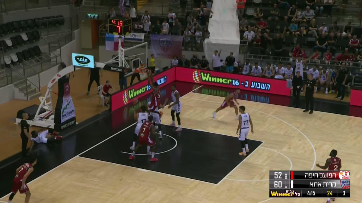 What a premiere for Hapoel Haifa B.C.'s new big man, Marcus Bingham Jr: 24 points, 12 boards and 4 dunks 🏀Watch all the games LIVE & VOD from anywhere in the World on