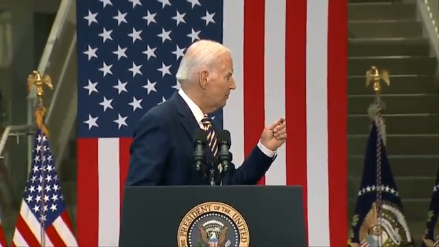 Another day, another speech where Joe Biden has no clue how to leave the stage after.