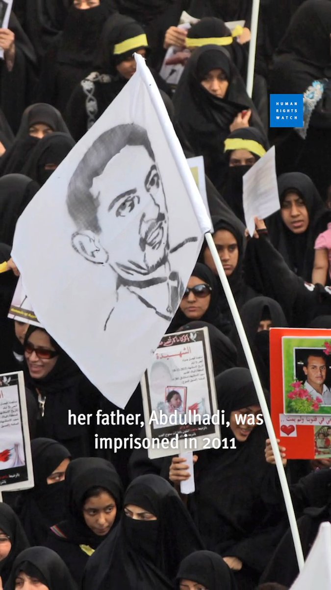 When Maryam Al-Khawaja goes to Bahrain this week, she could be detained upon arrival. But despite this risk, she's demanding the immediate release of her father, Abdulhadi Al-Khawaja, who was imprisoned in 2011 after participating in pro-democracy protests. #FreeAlKhawaja