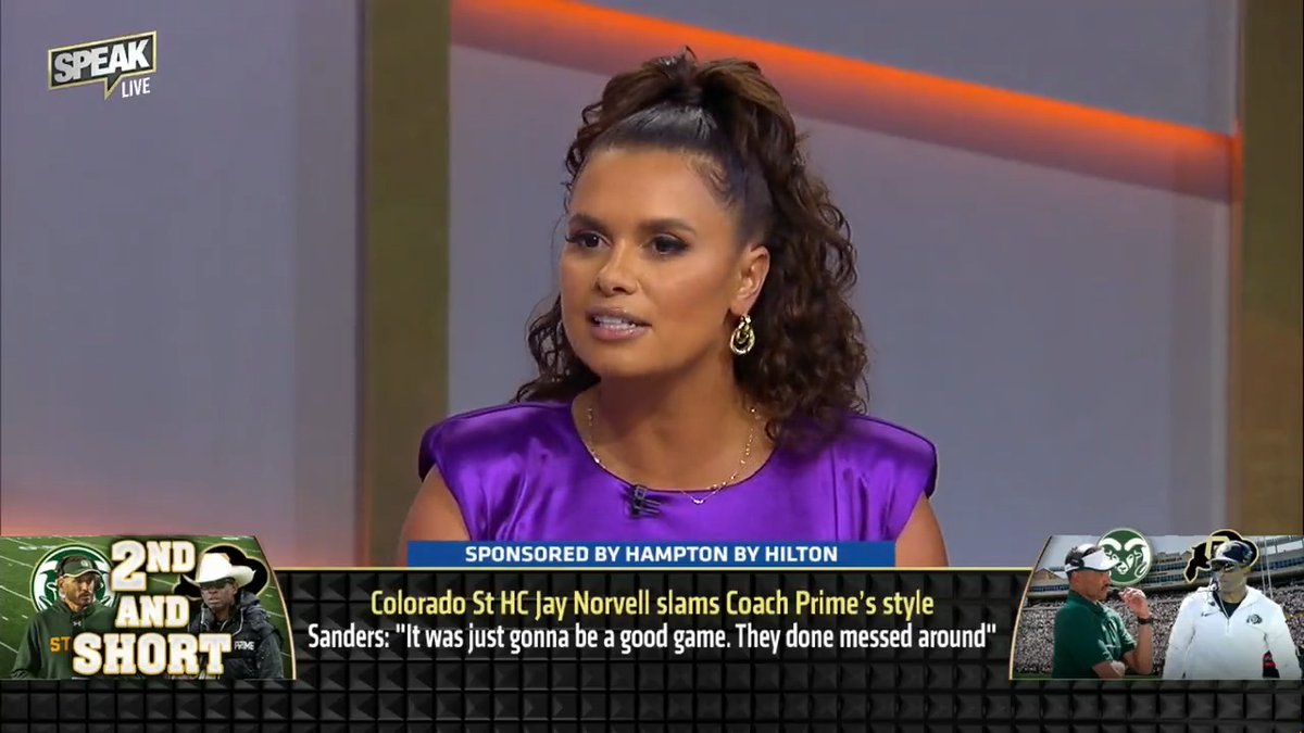 .Joy Taylor reacts to Colorado State HC Jay Norvell's criticism of Coach Prime. 🔥
