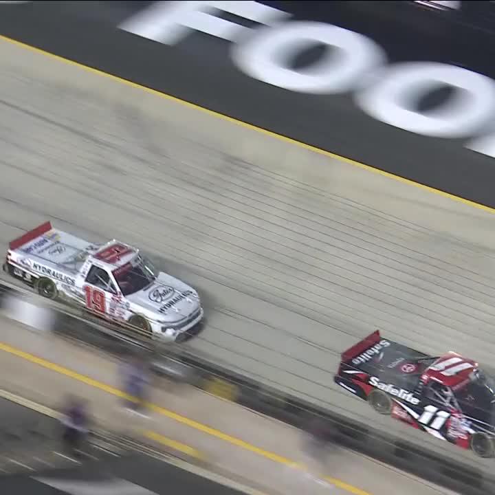 A pass for the lead with five to go!!! Corey Heim to the point! #NASCARPlayoffs