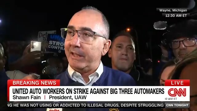 United Auto Workers members walked off the job and joined picket lines at midnight Friday morning.