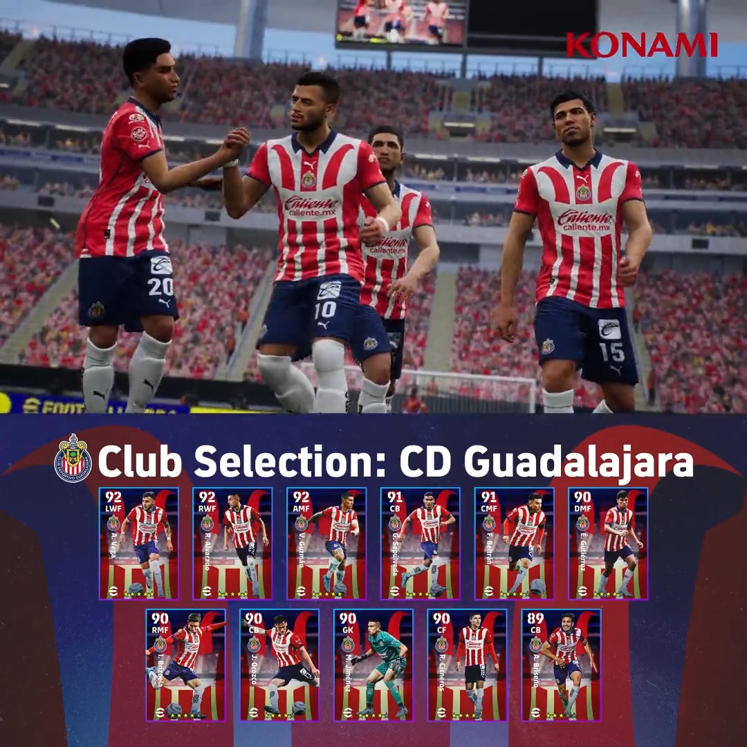 【Club Selection: CD Guadalajara】 ログインで抽選契約権×3をプレゼント中🎁 ”Chivas”の愛称で知られるメキシコ屈指の強豪クラブの選手をゲットしよう! #eFootball #eFootball2024 #イーフト