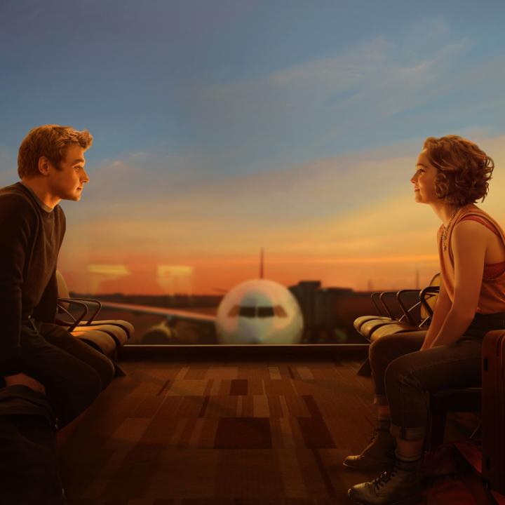 Haley Lu Richardson and Ben Hardy (yes, Peter Beale!!) star in LOVE AT FIRST SIGHT – now streaming on Netflix! ✈️✈️✈️