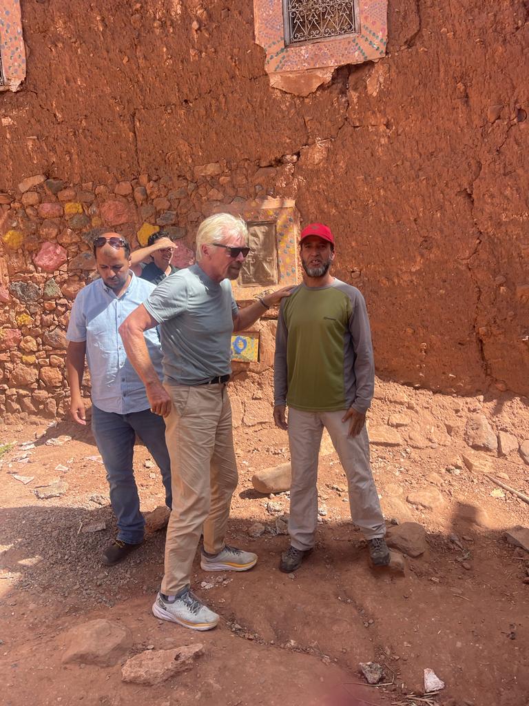 In Morocco, delivering supplies to the incredible Berber communities in the High Atlas Mountains. Awe-inspiring bravery from people who have been through unthinkable horror. The teams are working hard to help: Eve Branson Foundation Virgin Unite VirginLimitedEdition