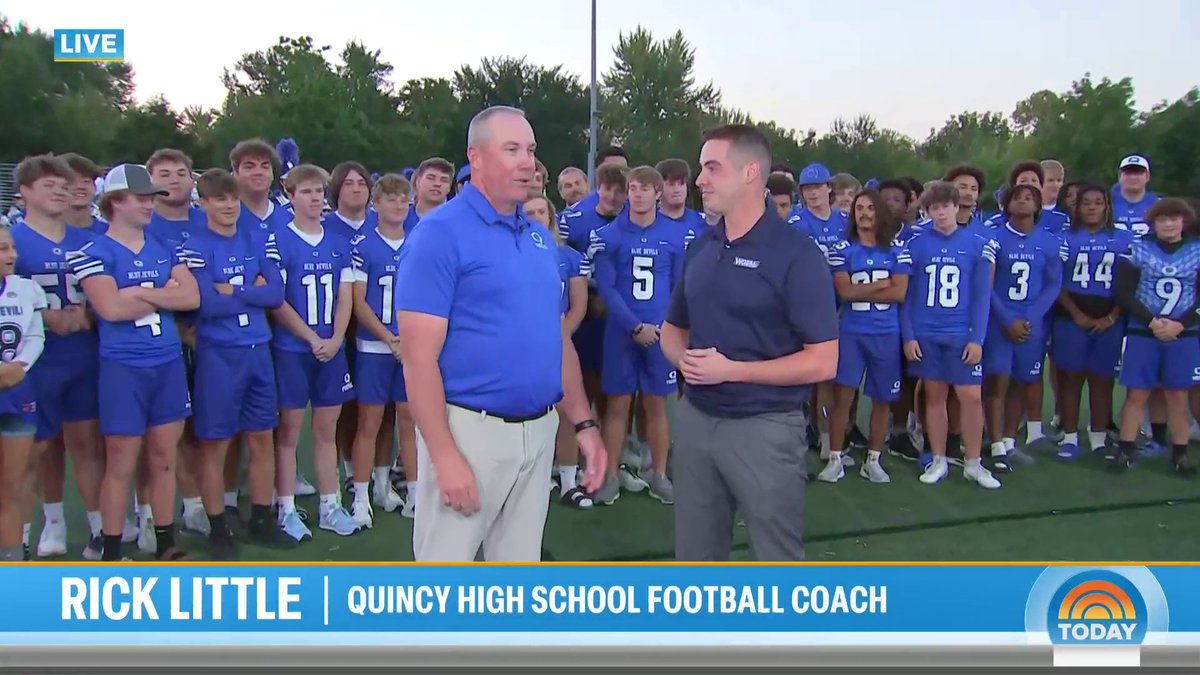 We’re kicking off our “Friday Morning Lights” series with Quincy High School in Illinois! WGEM News’s Brendan Reidy joins us live 🏈