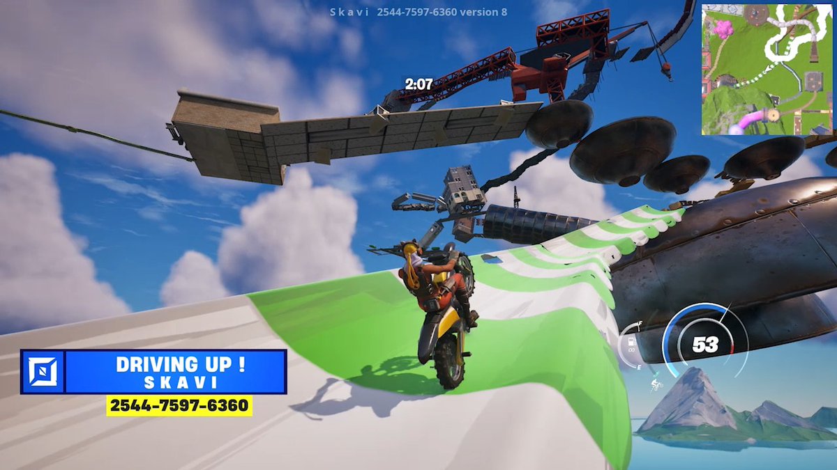 Rise up to the challenge and reach new heights. Jump into these Vertical Deathrun islands now! 🏝️ OnlyUp Fortnite! created by ARMY 🏝️ DRIVING UP! created by Skavi 🏝️ COLOR CLIMB! created by Good Gamers