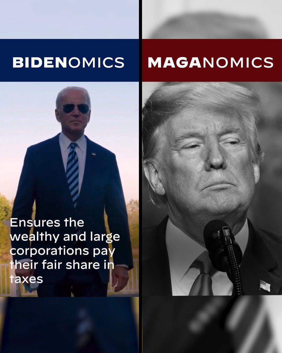 The contrast is clear, folks.