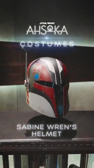 A helmet fit for Sabine. #Ahsoka now streaming on Disney+.