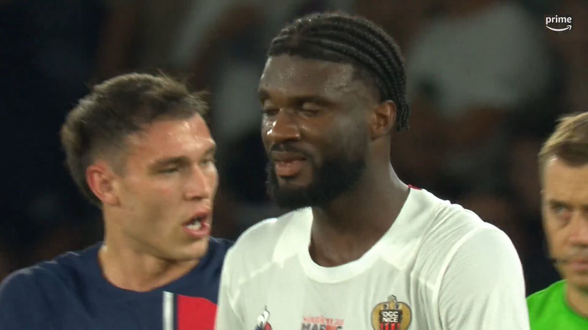 Kylian Mbappé semblait agacé par la célébration de Terem Moffi, décisif ce soir avec l’OGC Nice… 😡