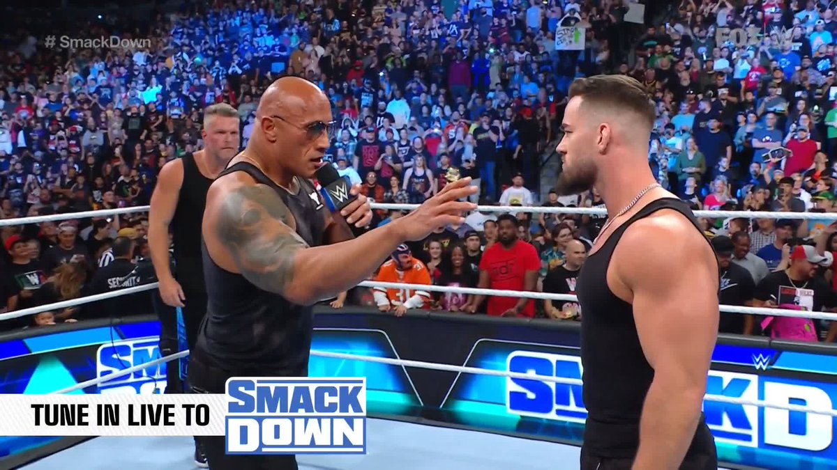 "Finally, Dwayne Johnson has come back to Denver!" What a surreal moment 🤯 #SmackDown