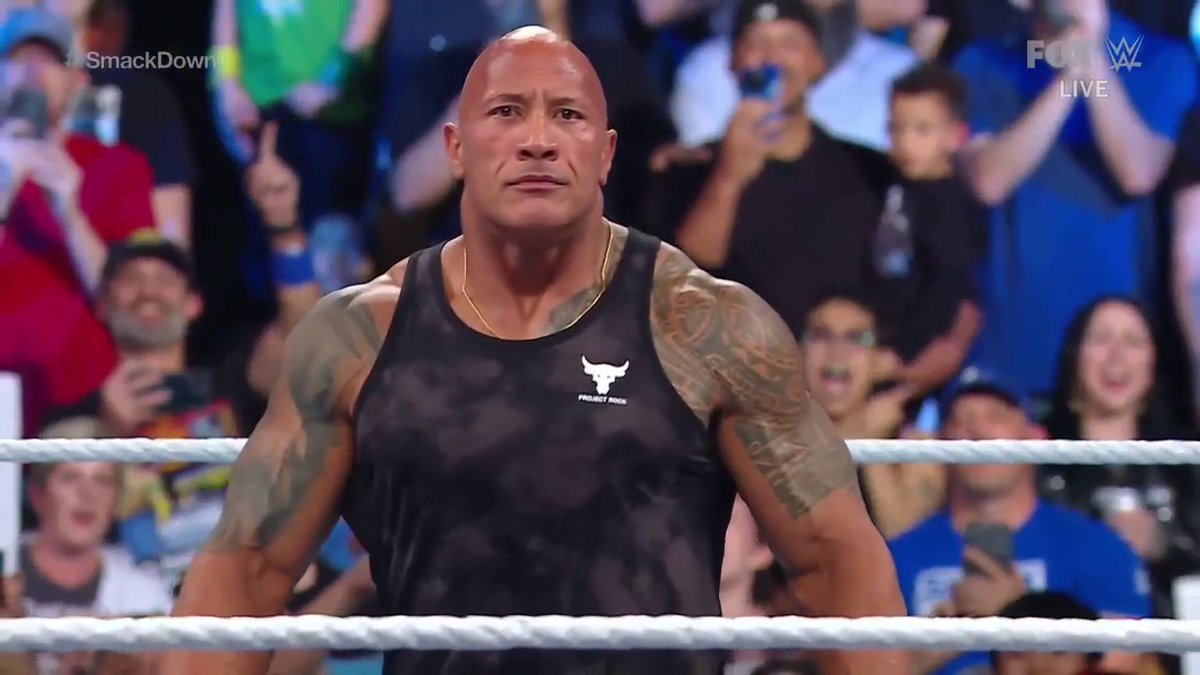 THE PEOPLE'S ELBOW! Dwayne Johnson #SmackDown