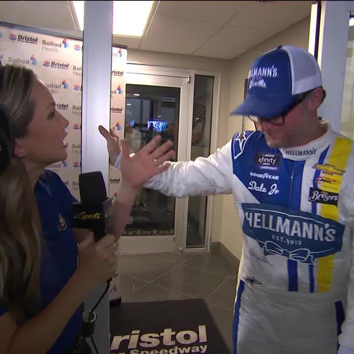 Ran up front all night and led 47 laps. Dale Earnhardt Jr. still got it.