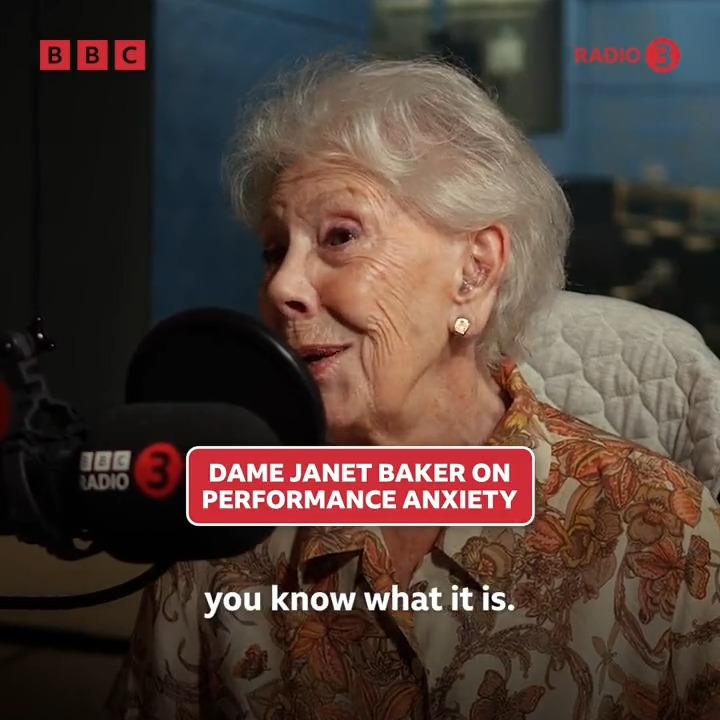 "We're all absolutely terrified, all the time." The legendary mezzo-soprano Dame Janet Baker, who turned 90 last month, speaks with remarkable honesty of the anxiety and self-doubt that can affect musicians at any stage of their careers. Sara Mohr-Pietsch #MusicMatters