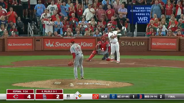One year ago today, Albert Pujols hit HR #698 into the St. Louis night #STLCards