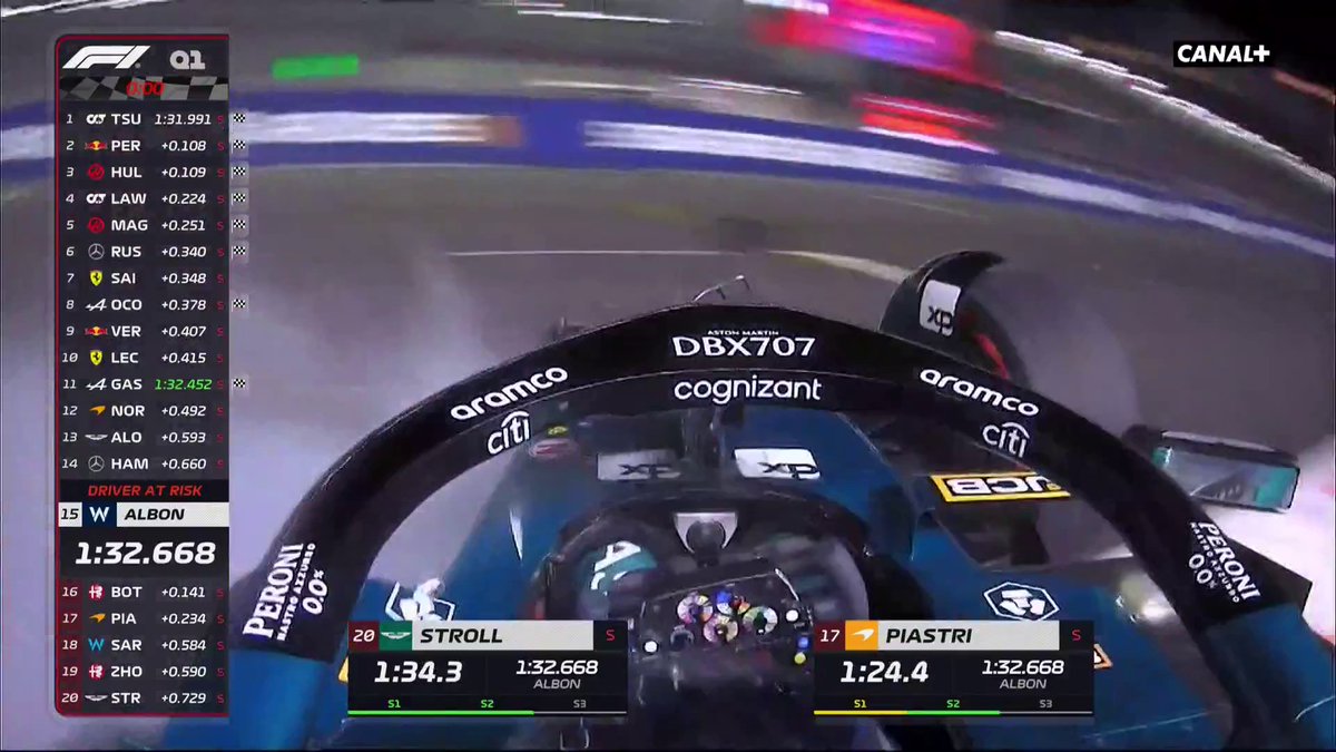 ÉNORME CRASH DE LANCE STROLL 🤯 Le pilote Aston Martin annonce à la radio qu'il va bien 👍 #SingaporeGP #F1