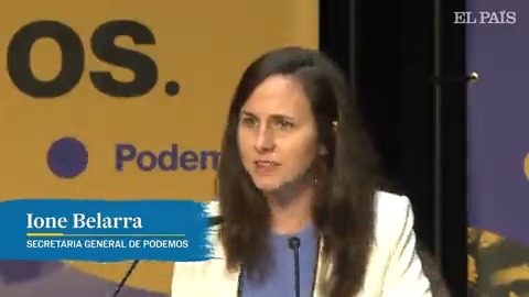 Ione Belarra: "Es imprescindible que Irene Montero siga al frente del ministerio de Igualdad"