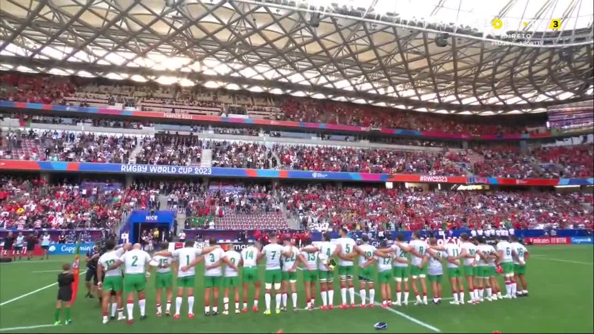 16 anos depois, ouviu-se o hino português num Mundial de rugby. Que momento! 🇵🇹
