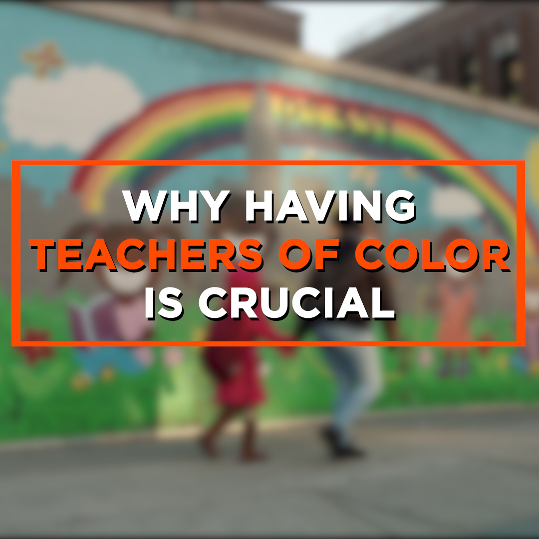 About 80% of teachers in the U.S. are white, but a majority of students are children of color. Having teachers of color yields positive outcomes for *all* students.